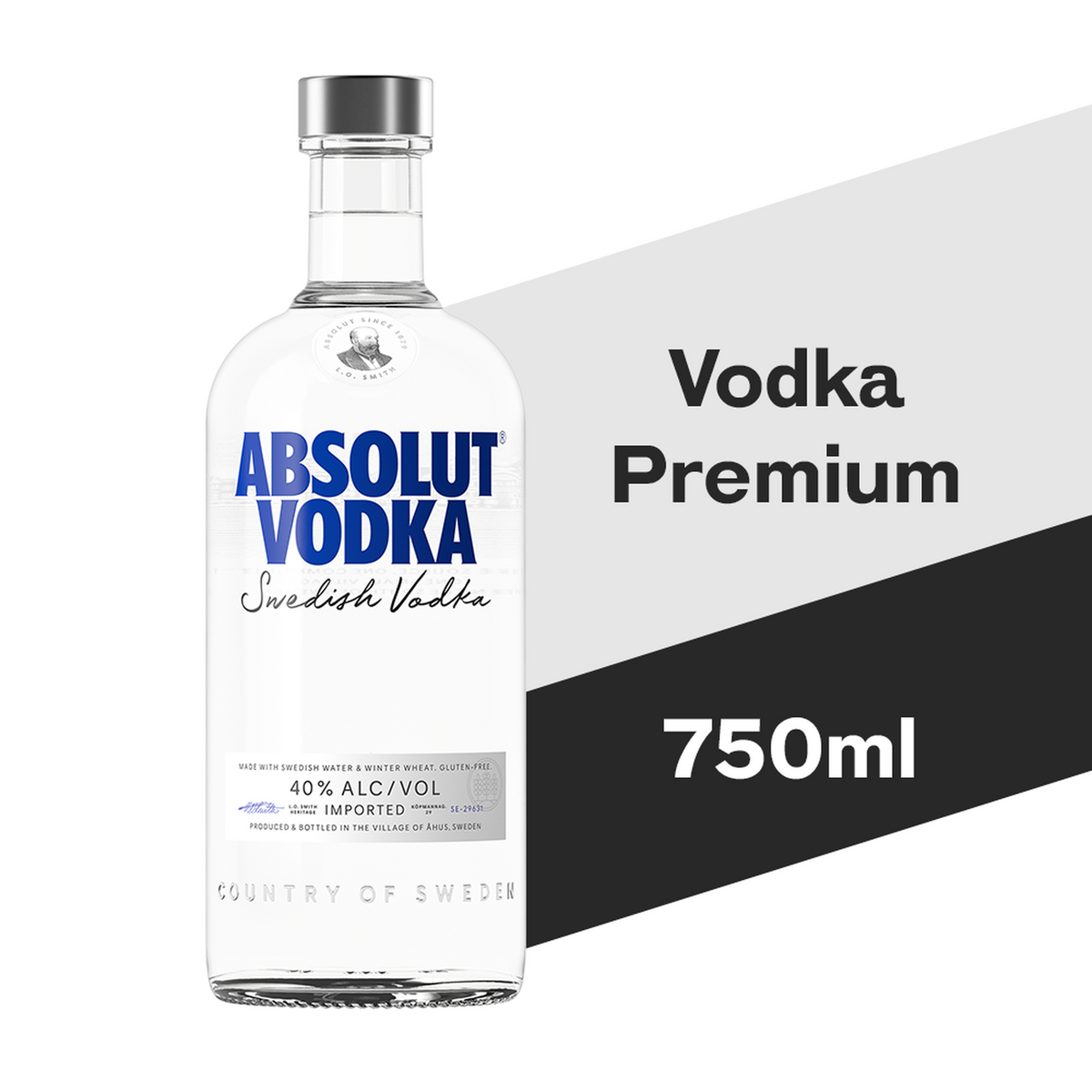 Vodka Destilada Absolut Garrafa 750ml