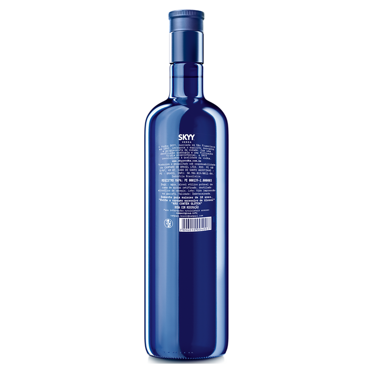 Vodka Destilada Skyy Garrafa 750ml