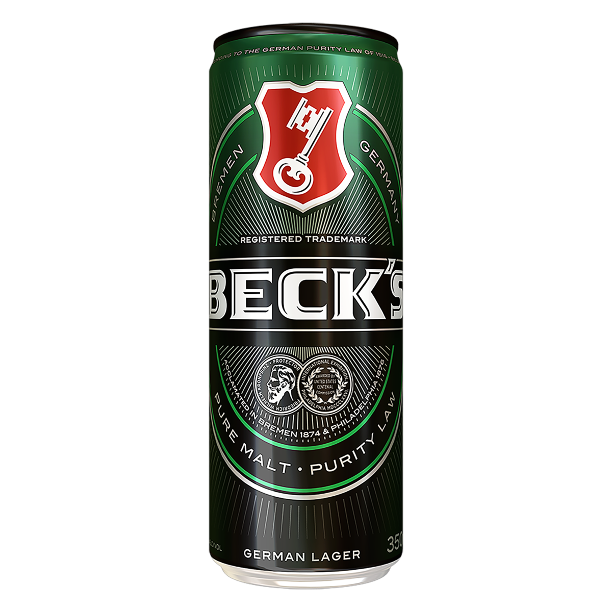Cerveja German Lager Puro Malte Becks Lata 350ml