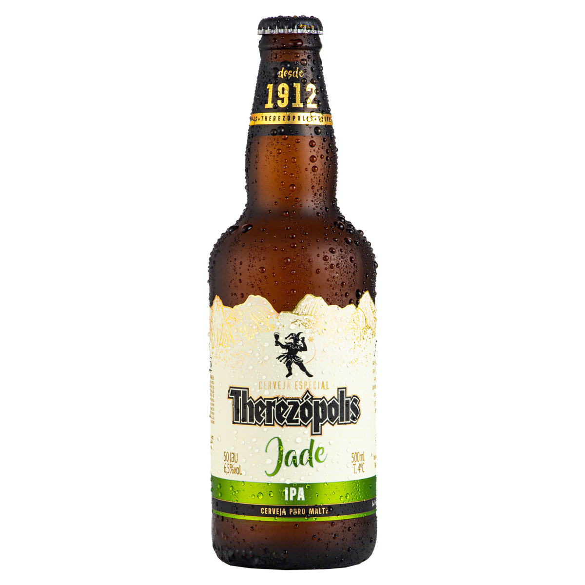 Cerveja IPA Puro Malte Jade Therezópolis Garrafa 500ml