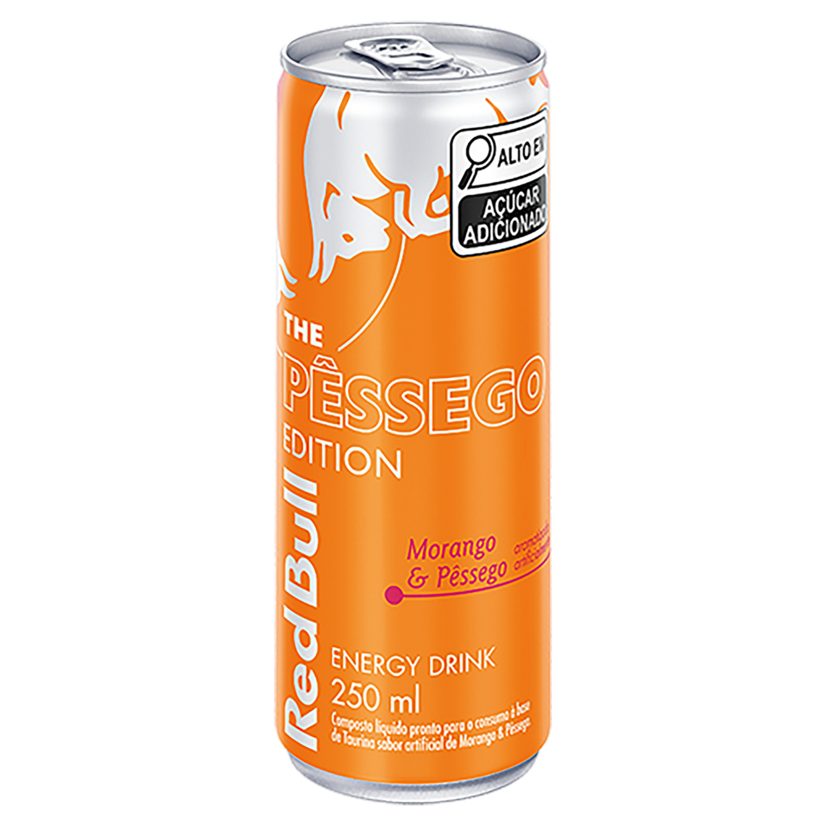 Energético Red Bull Morango e Pêssego Edition 250ml